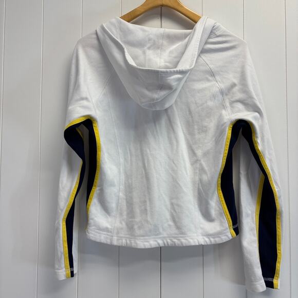 Boston Proper Women's Striped Athleisure Sweatshirt Size L Activewear Preppy - Picture 4 of 8